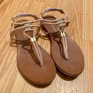 Madden girl blush and gold sandals